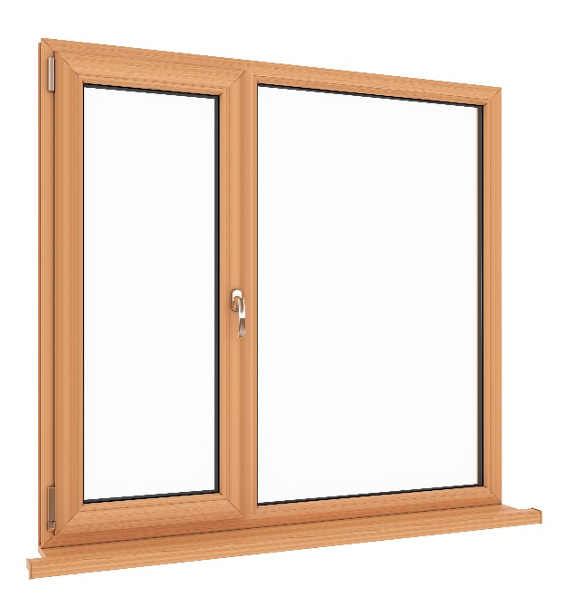Fenster mit Holzrahmen