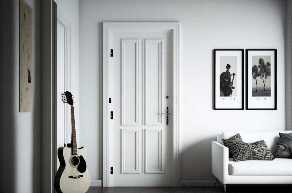 Innentür, Zimmertür im modernen Stil weiß